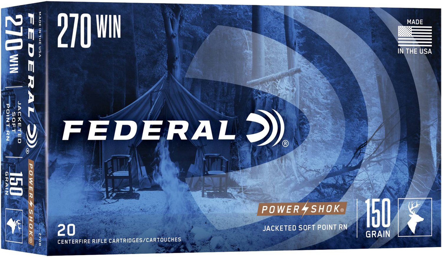Federal Premium® Power-Shok® .270 Winchester 150-Grain Centerfire Rifle Ammunition