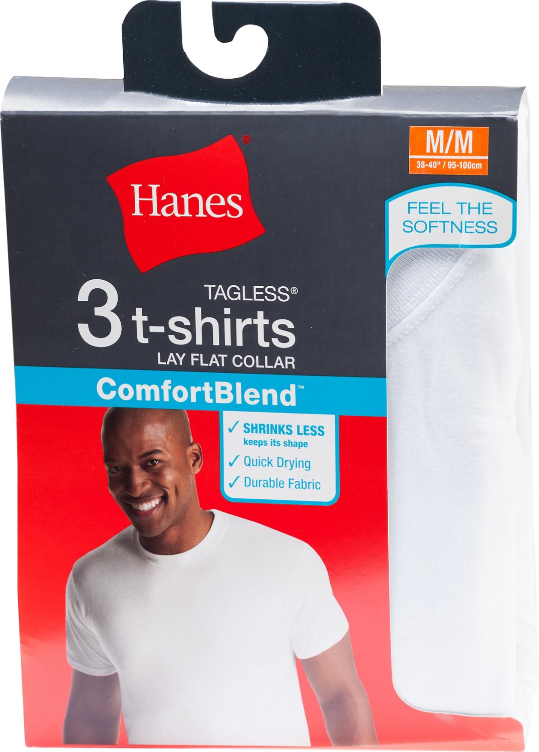 Hanes Men's ComfortBlend Crew Undershirts 3-Pack