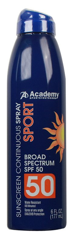 Academy Sports + Outdoors 6 oz. SPF 50 Continuous Spray Sport Sunscreen