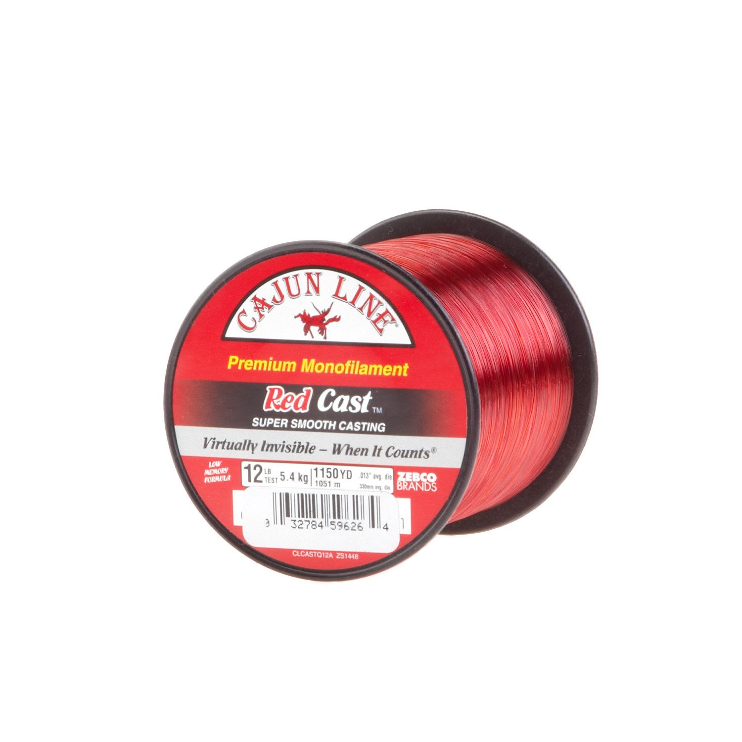 Cajun Line Red Cast 12 lb. - 1,105 yards Monofilament Fishing Line