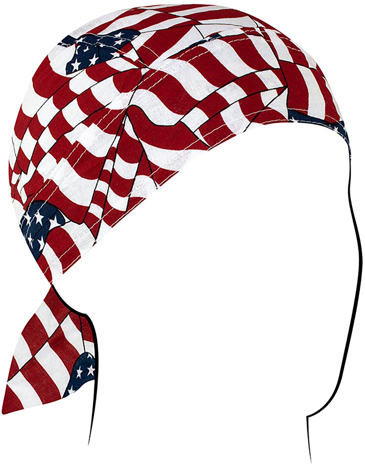 ZANHeadgear® Flydanna® Wavy American Flag Bandanna