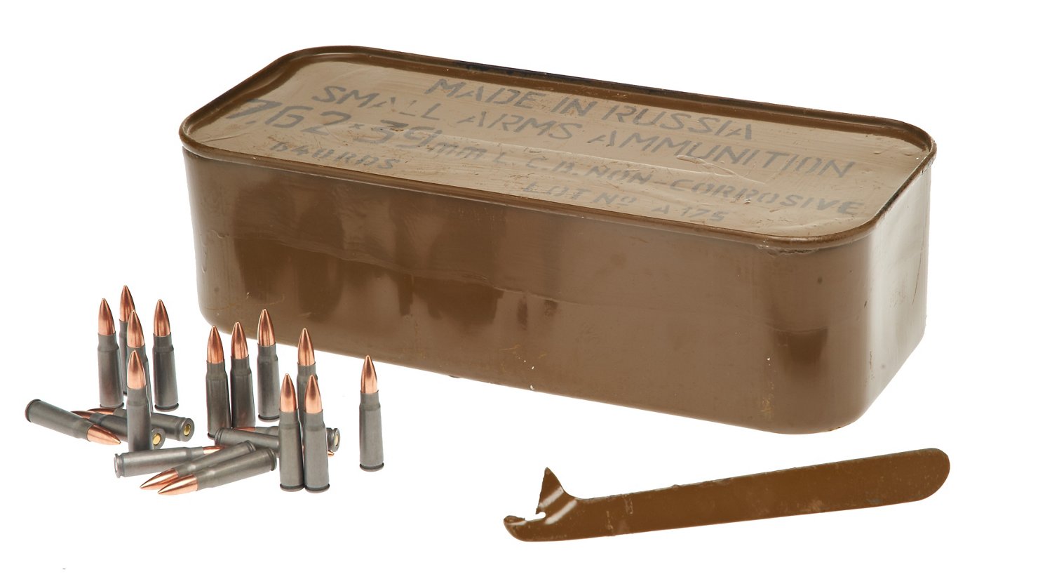 TulAmmo FMJ 7.62 x 39mm 122-Grain Centerfire Rifle Ammunition