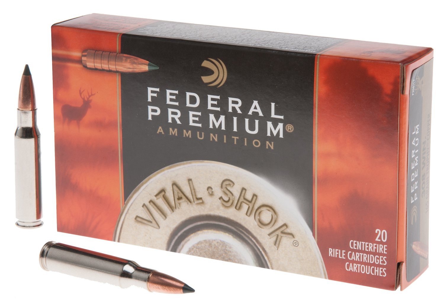Federal Premium® Vital-Shok® Trophy Copper .308 Win. 165-Grain Centerfire Rifle Ammunition