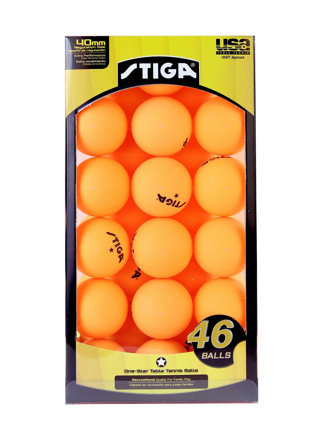 Stiga® One-Star Table Tennis Balls 46-Pack