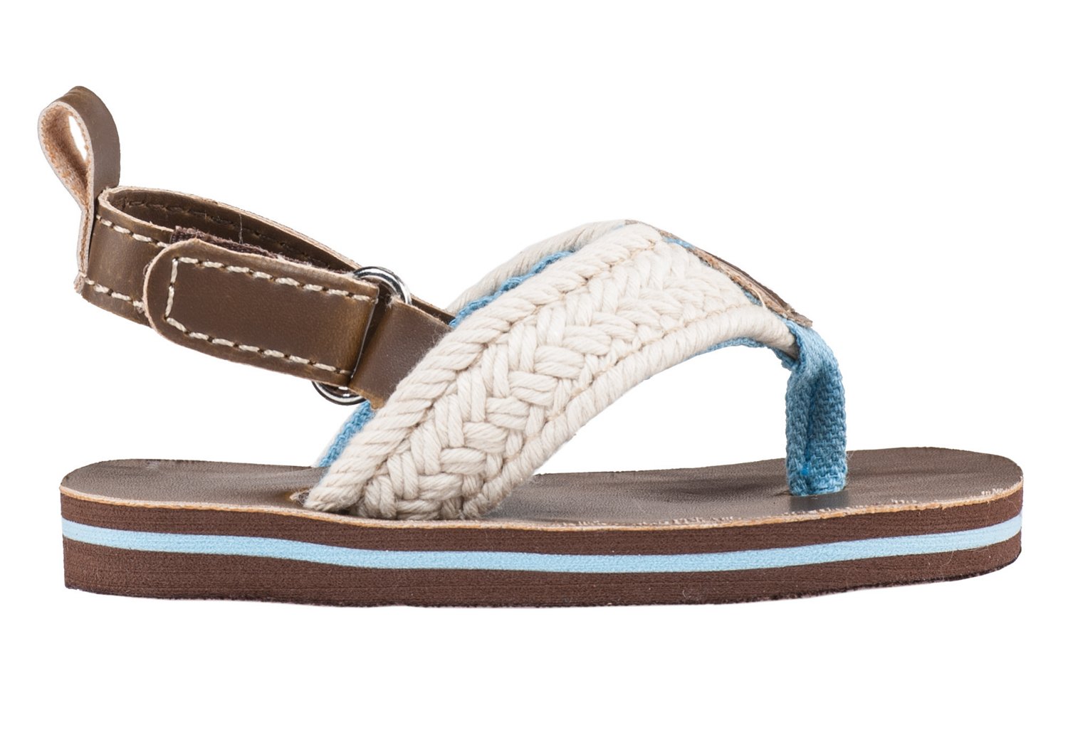 Rising Star Infant Boys' Jute Thong Sandals thumbnail