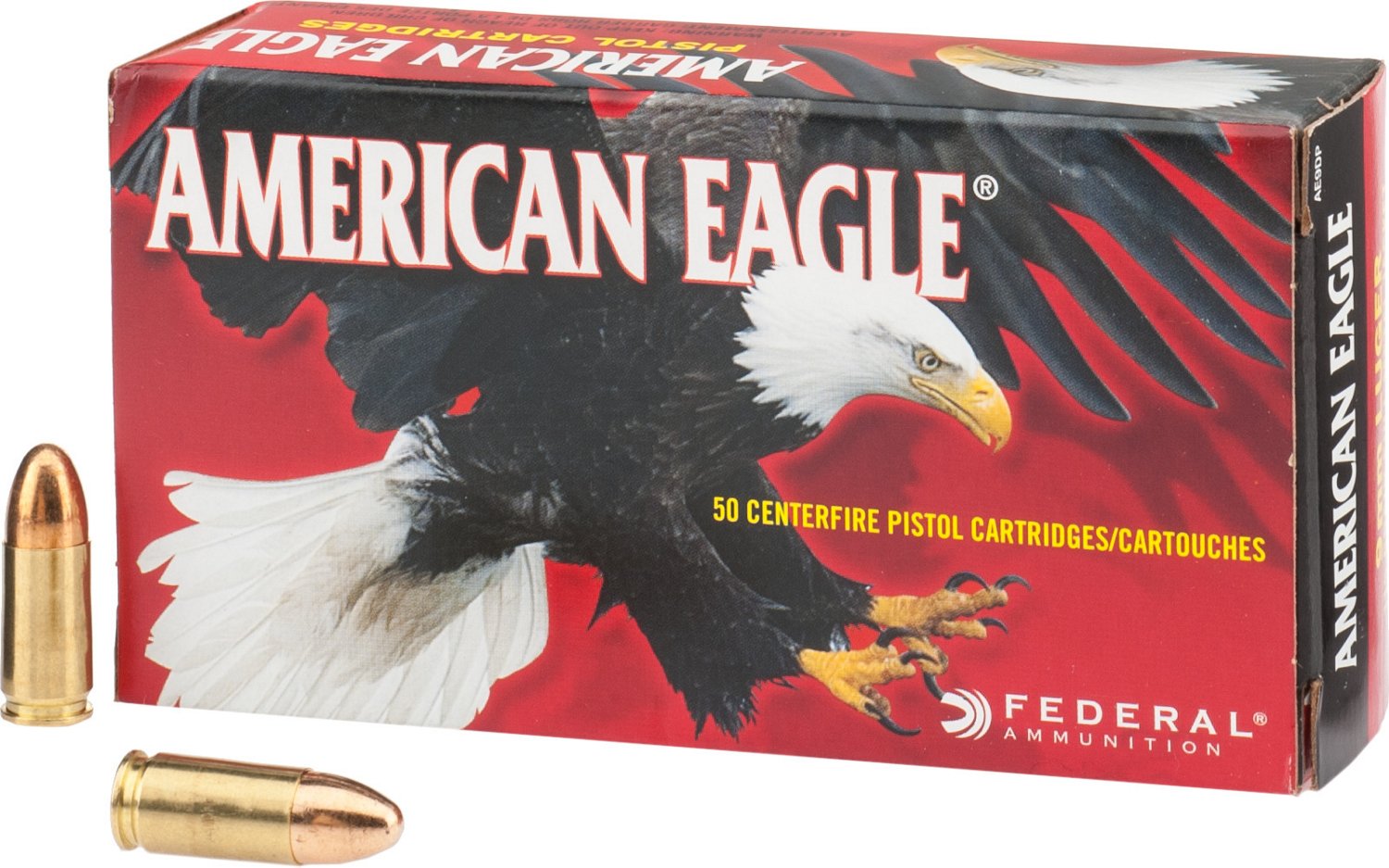 Federal Premium® American Eagle® 9mm Luger 115-Grain Centerfire Pistol Ammunition