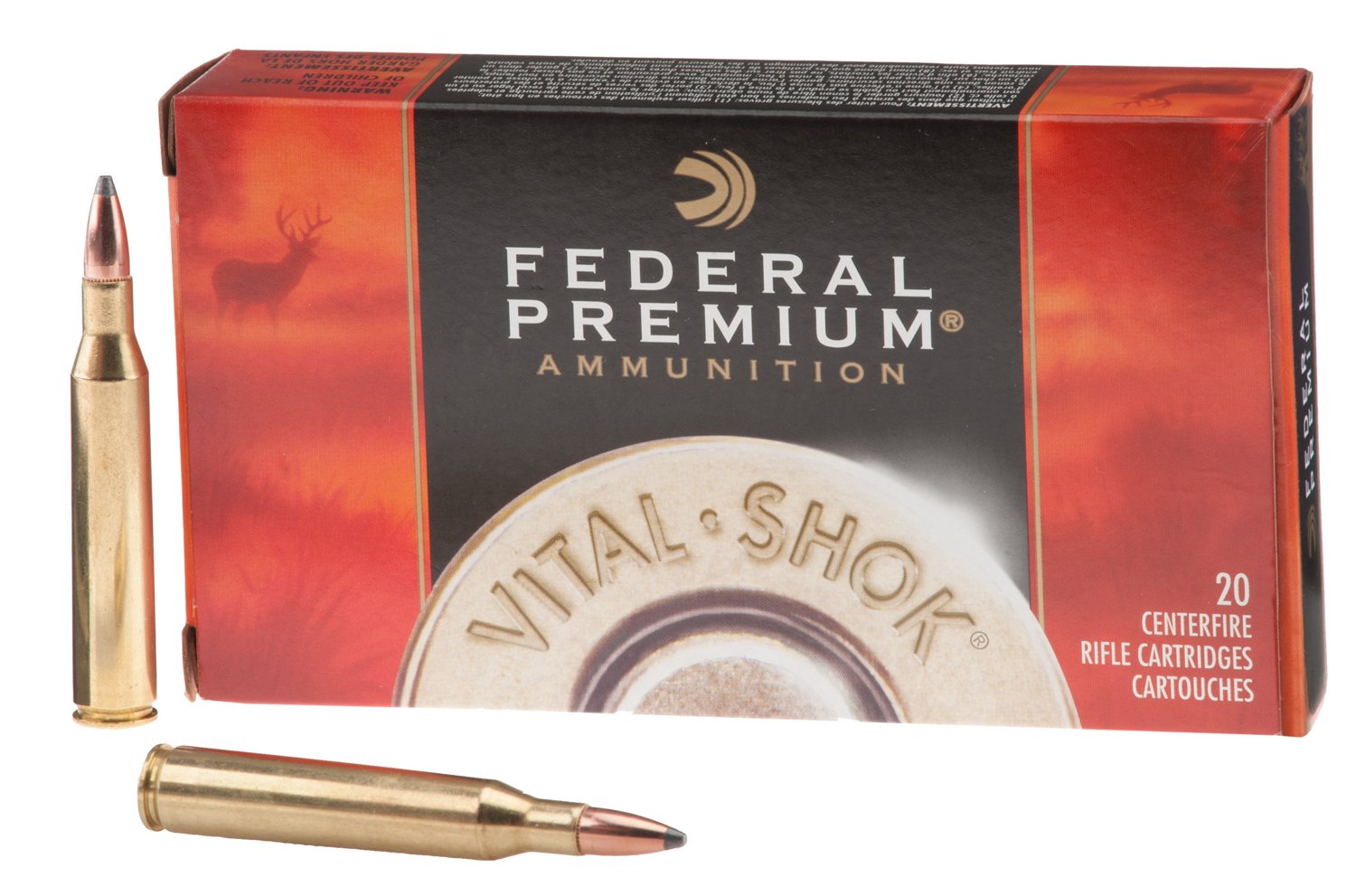 Federal Premium® Vital-Shok® .25-06 Remington 115-Grain Centerfire Rifle Ammunition