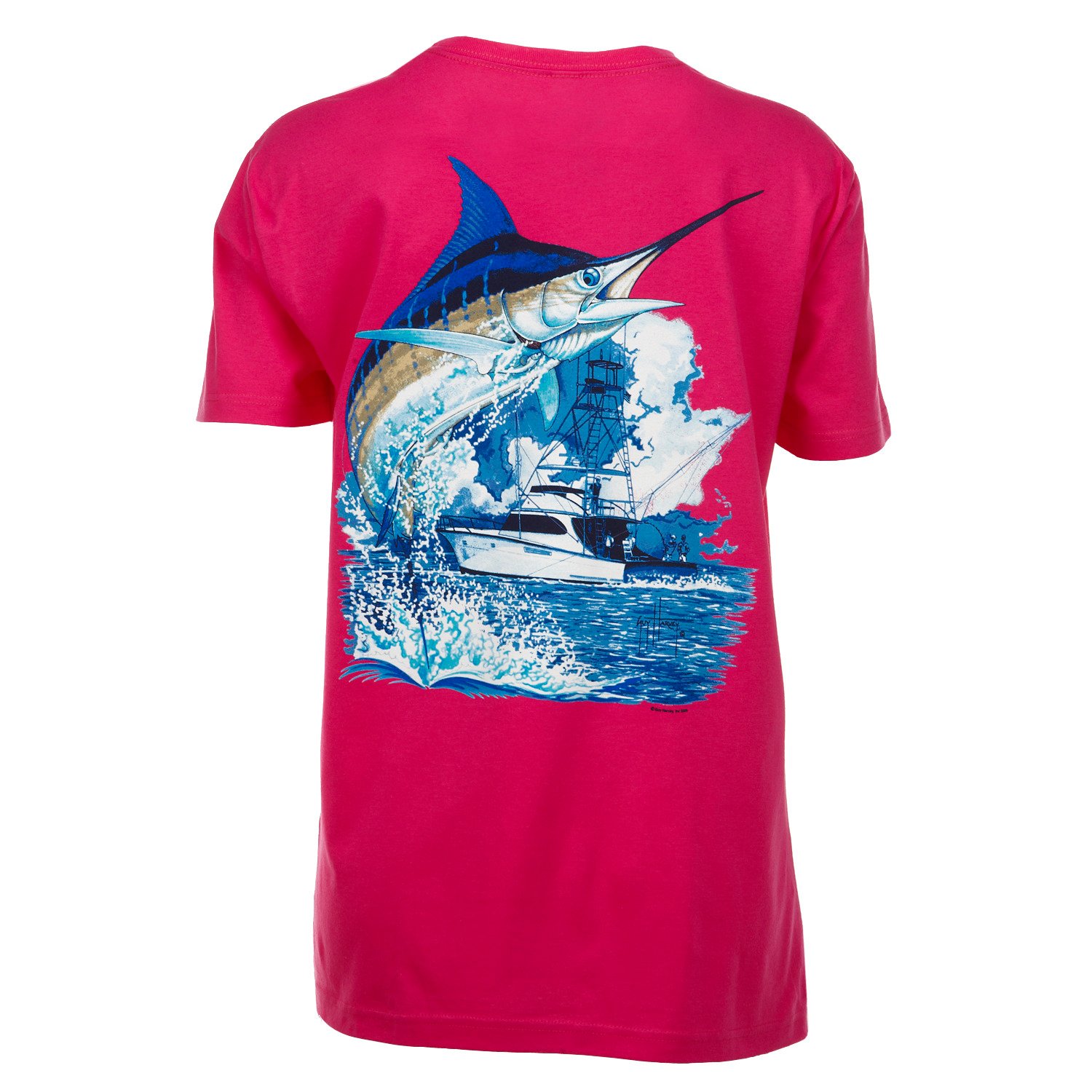 Guy Harvey Women's Marlin and Sport Boat T-shirt