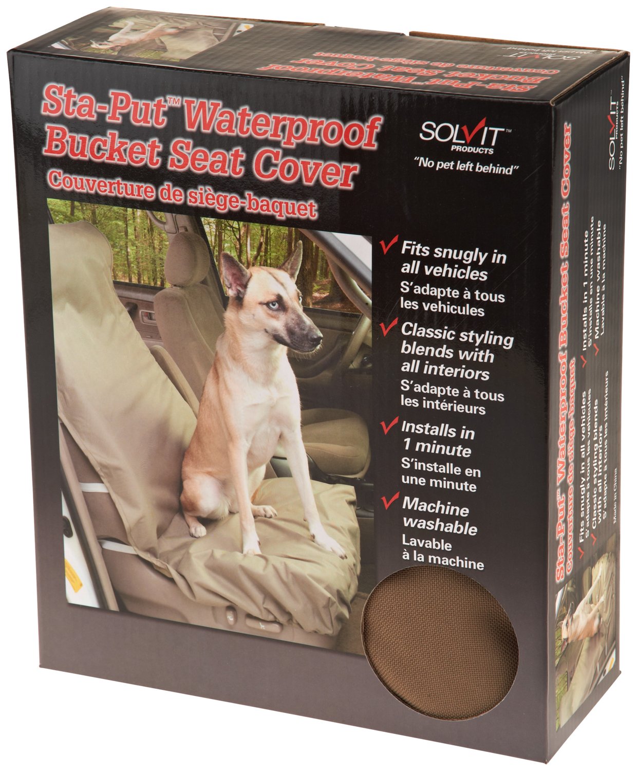 Solvit Waterproof Sta-Put™ Bucket Seat Cover