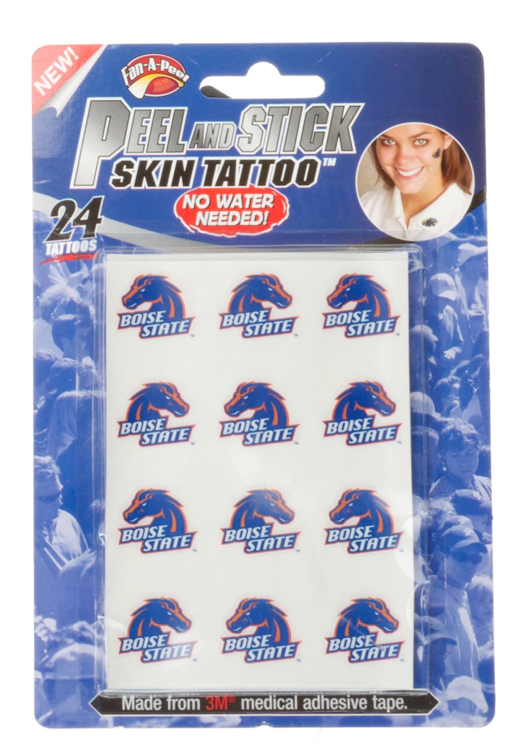 Fan-A-Peel Temporary Tattoos 24-Pack