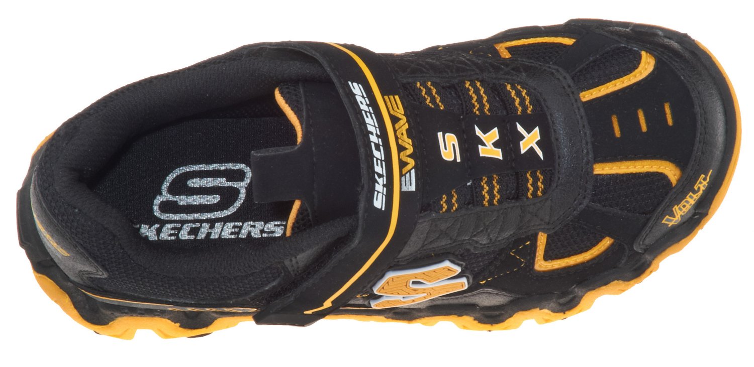 SKECHERS Boys' Wavy Bottom Athletic Lifestyle Shoes thumbnail