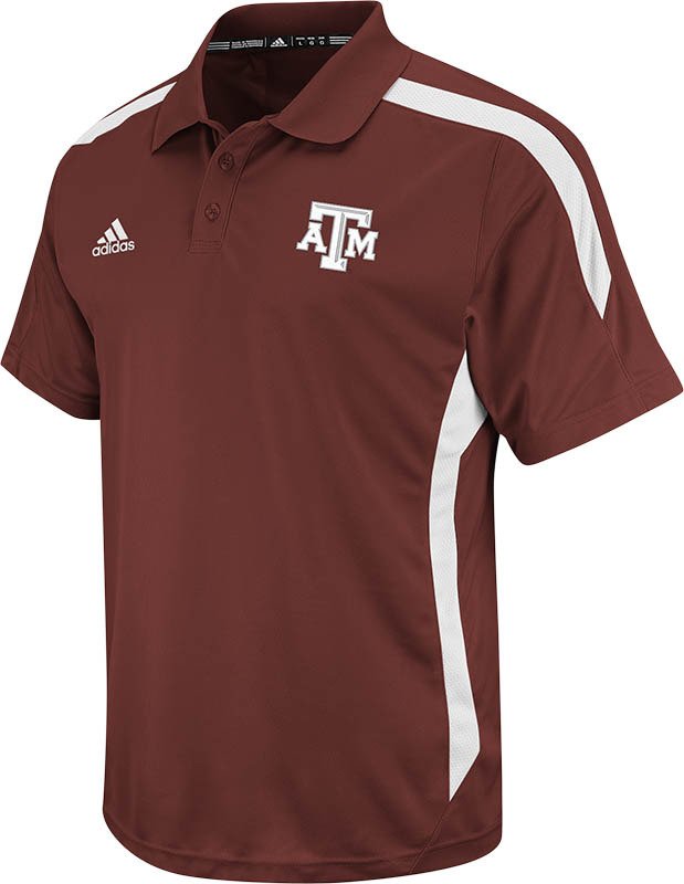 adidas Men's Texas A&M University Sideline Polo