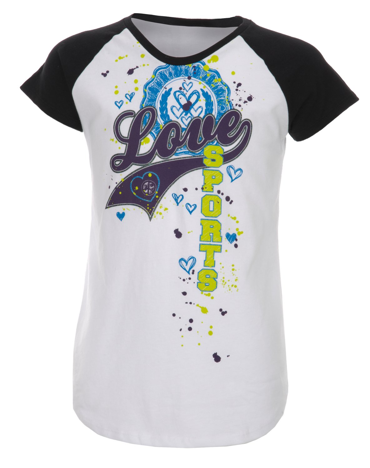 BCG Girls' Colorblock Raglan Short Sleeve T-shirt