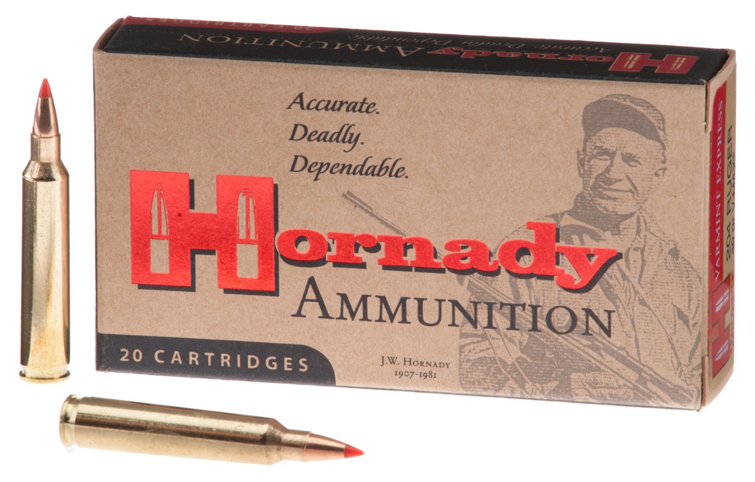Hornady V-MAX .204 Ruger 40-Grain Centerfire Rifle Ammunition