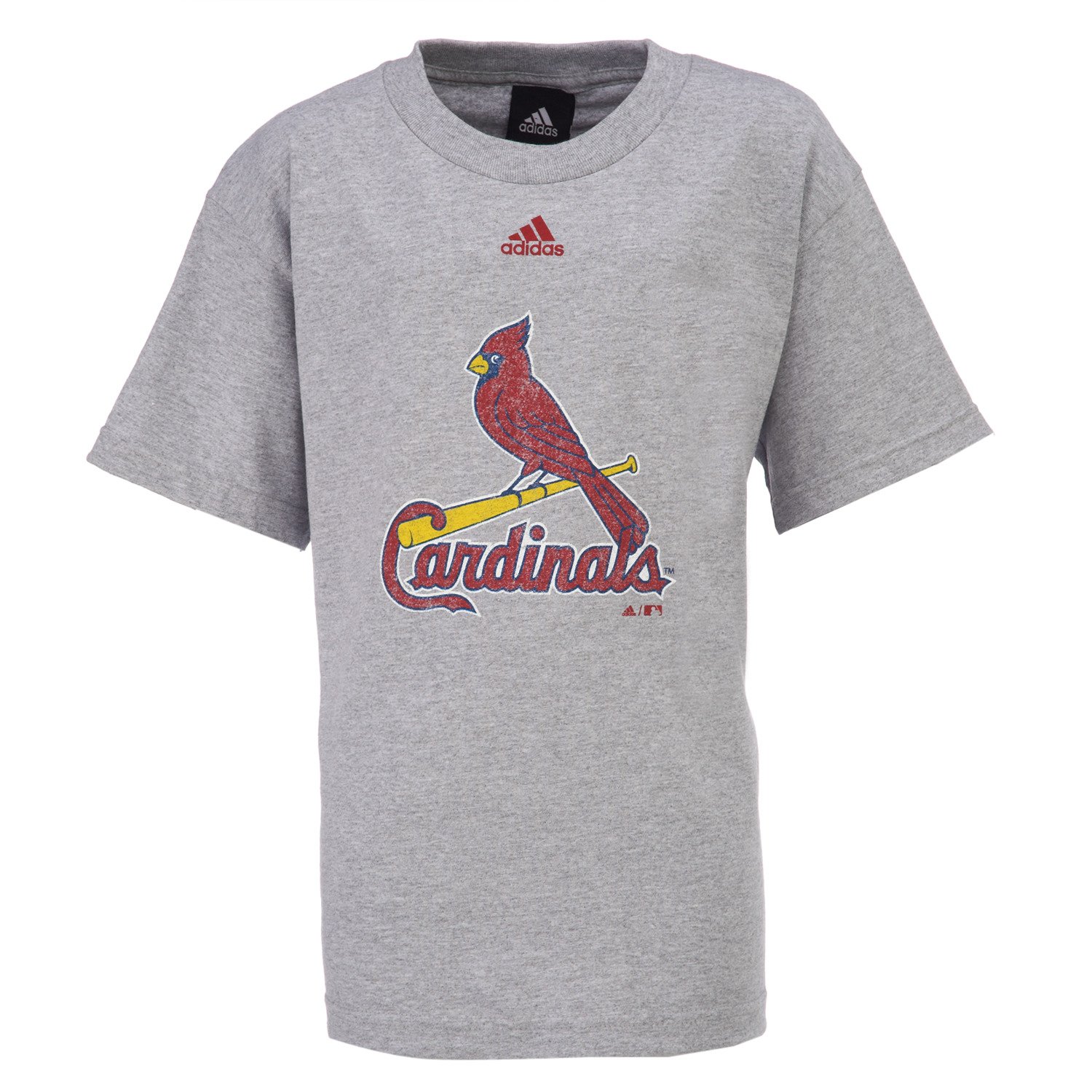 adidas Boys' St. Louis Cardinals Distressed Logo T-shirt thumbnail