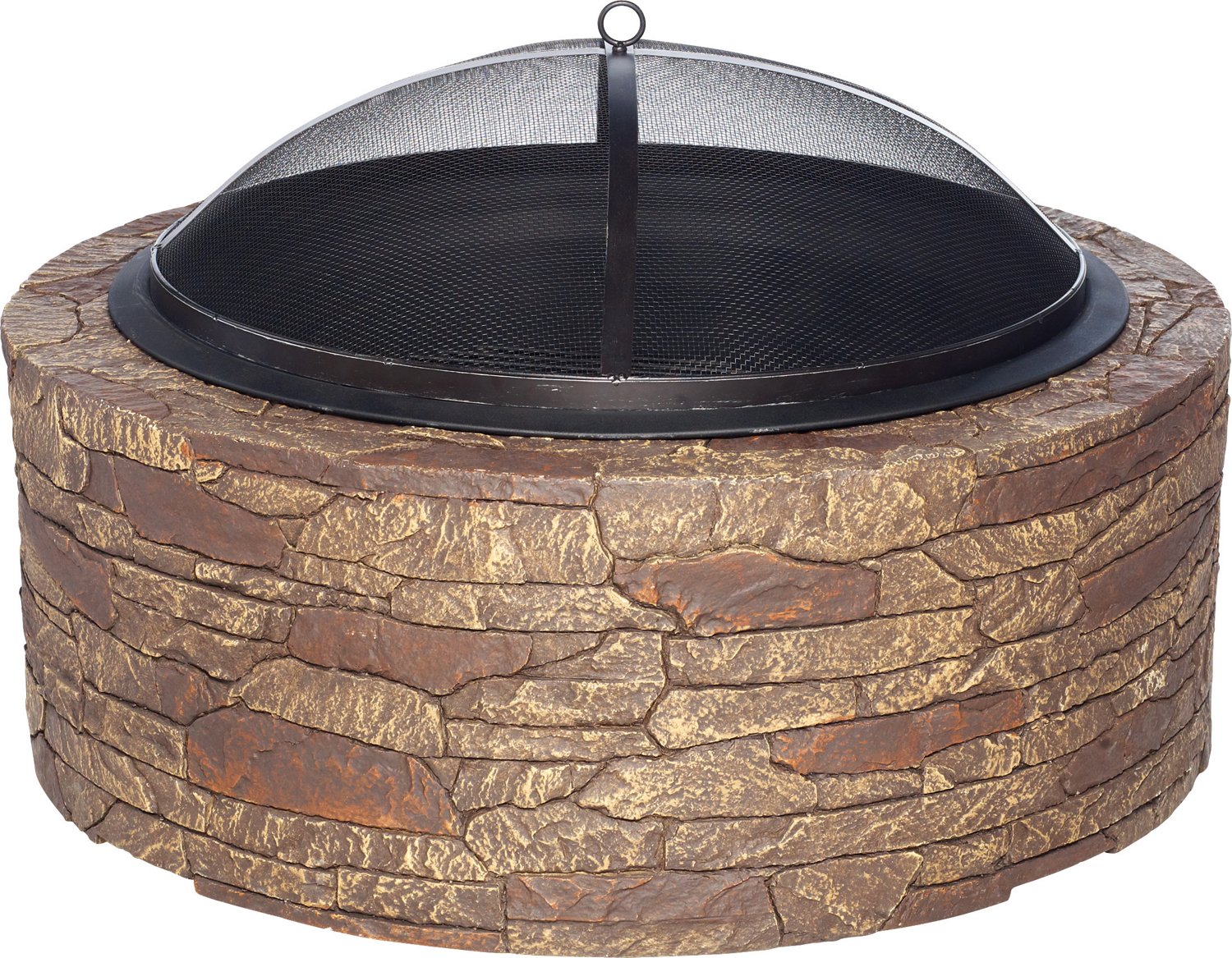 Mosaic Portable Cast-Stone Fire Pit thumbnail