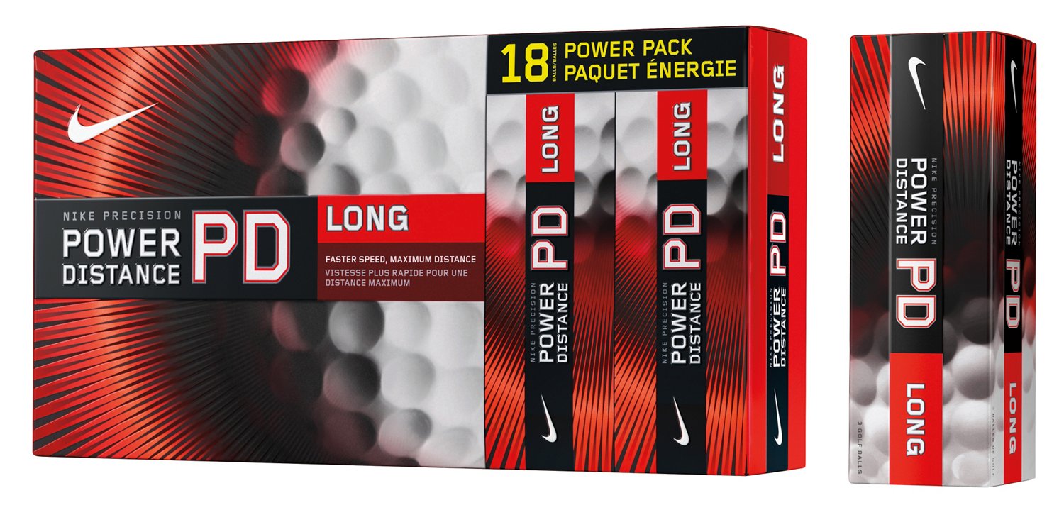 Nike Power Distance Long Golf Balls 18-Pack
