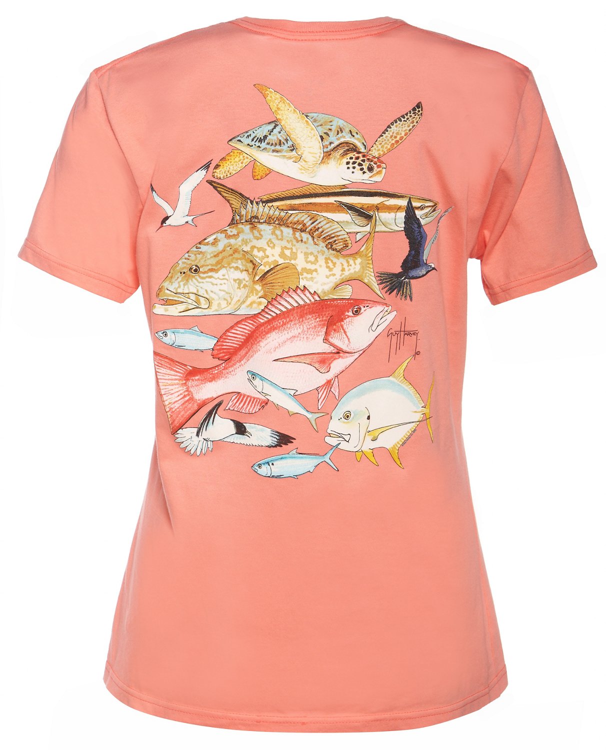 Guy Harvey Women's Gulf Life Red Snapper T-shirt