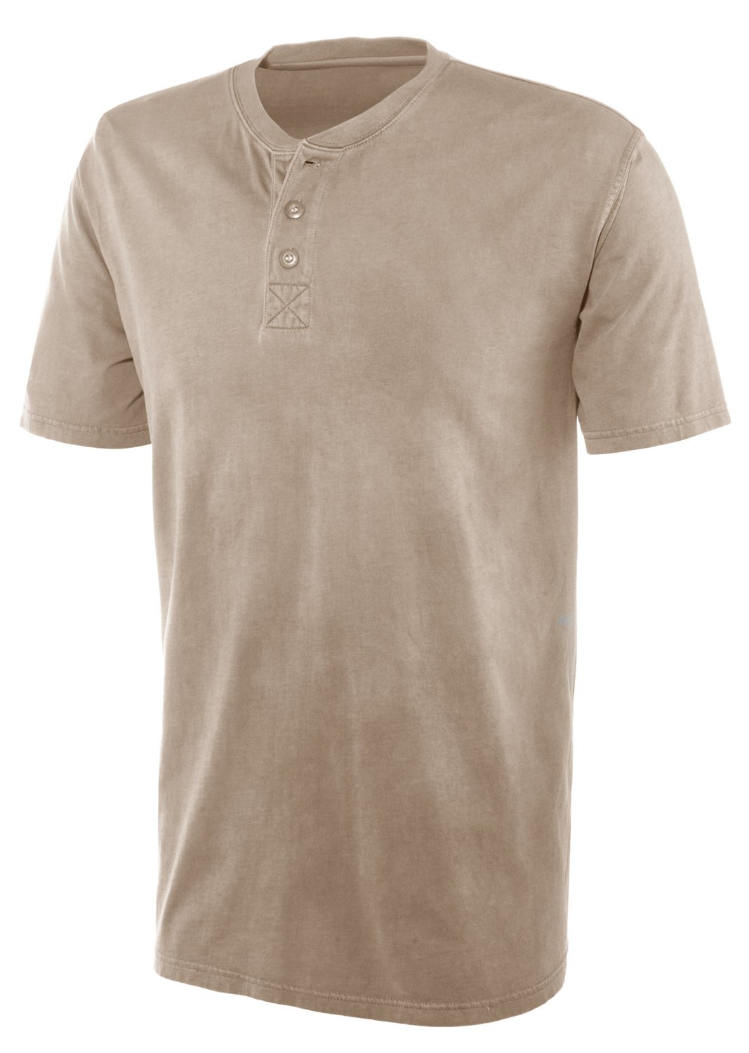 Magellan Outdoors Men's Pigment-Dyed Short Sleeve Henley T-shirt