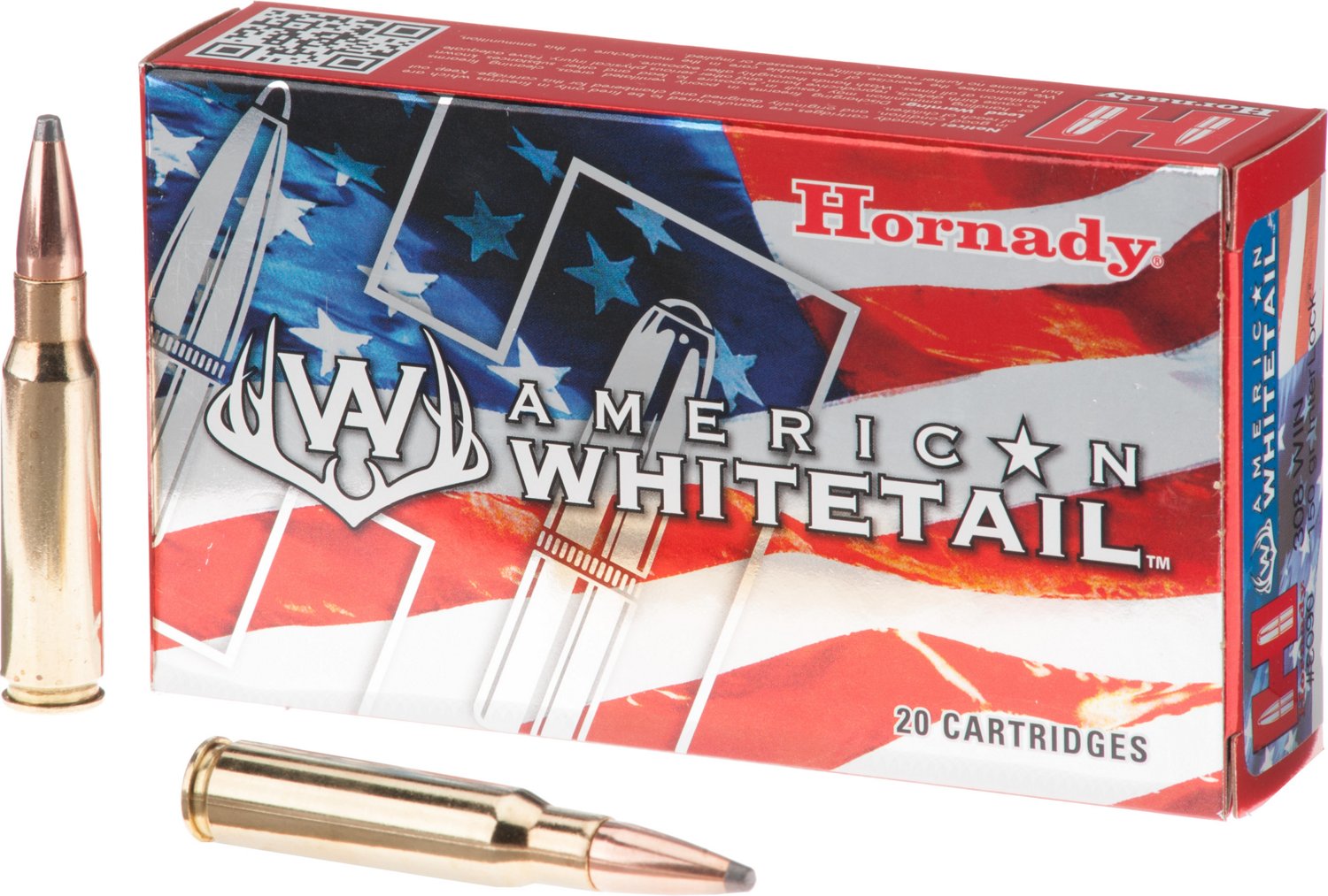Hornady InterLock® SP American Whitetail .308 Win 150-Grain Centerfire Rifle Ammunition