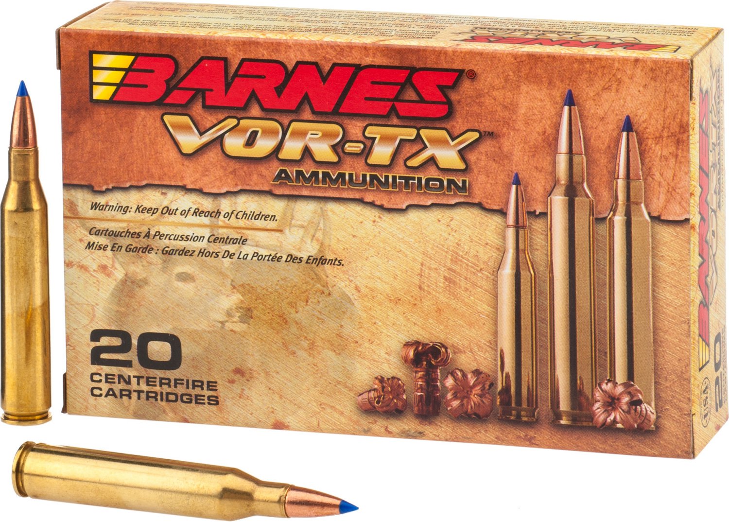 BARNES® VOR-TX .25-06 100-Grain Centerfire Rifle Ammunition
