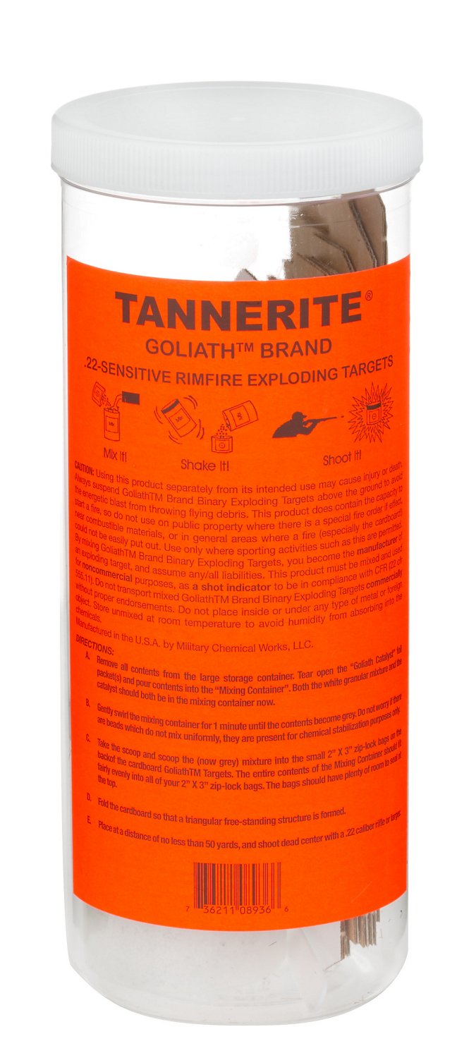 Tannerite® Goliath .22 Caliber Exploding Targets 8-Pack