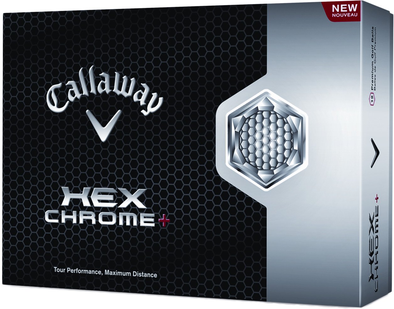 Callaway HEX Chrome+ Golf Balls 12-Pack