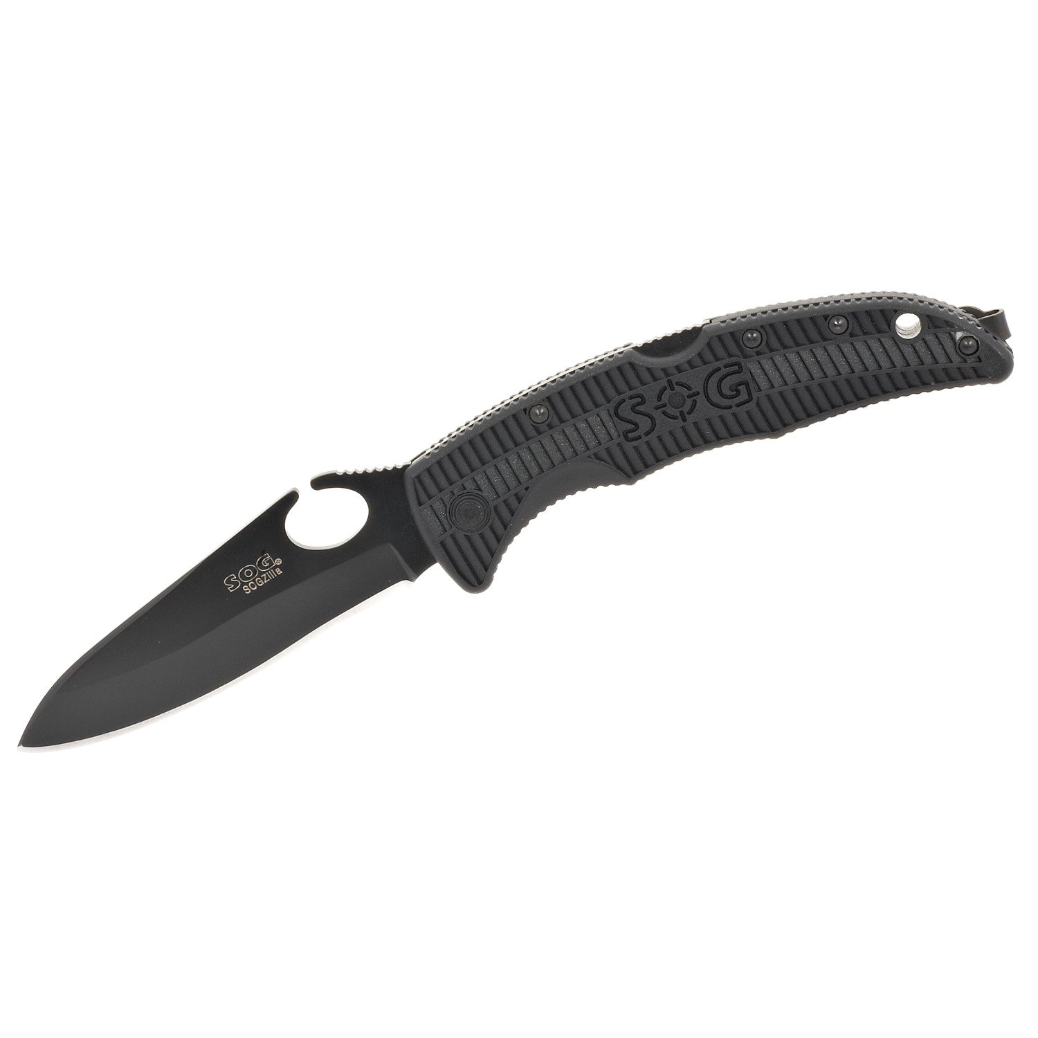 SOG SOGzilla Large Black TiNi Folding Knife