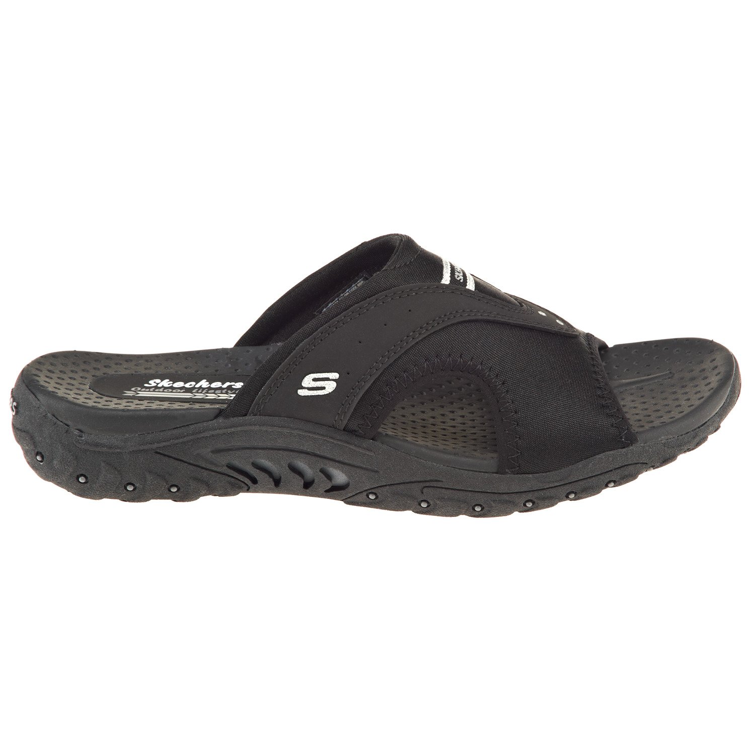 SKECHERS Women's Reggae Sun Fest Slide Sandals