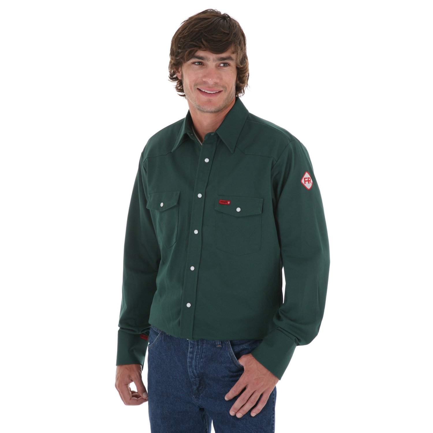 Wrangler® Men's Basic Fire Resistant Work Shirt