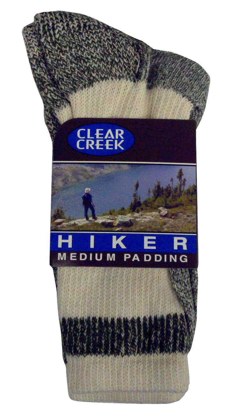 Clear Creek Men's Rugged Stripe Hiker Socks