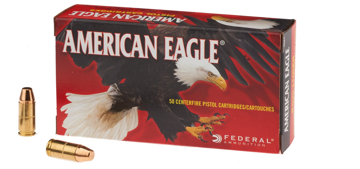 American Eagle® 9mm Luger 147-Grain Centerfire Handgun Ammunition