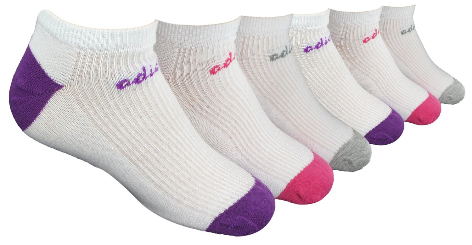 adidas Girls' Superlite Socks 6-Pack