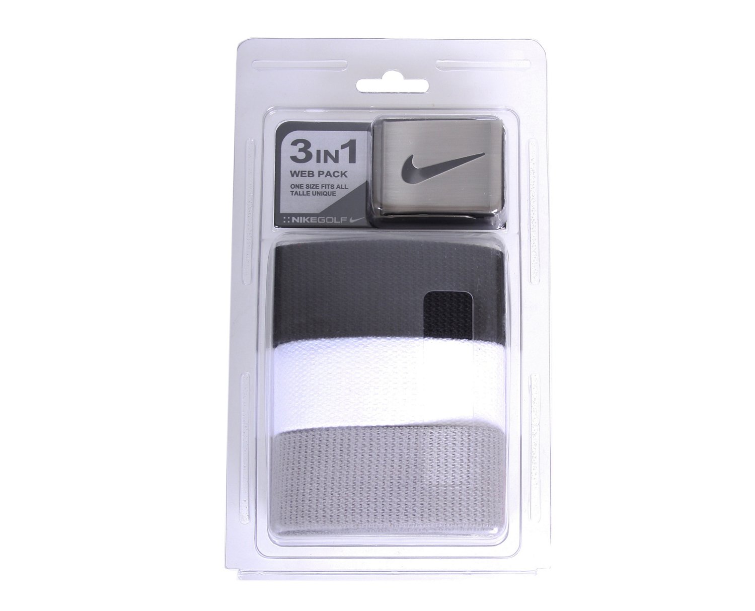Nike Men's Webbing Golf Belts 3-Pack
