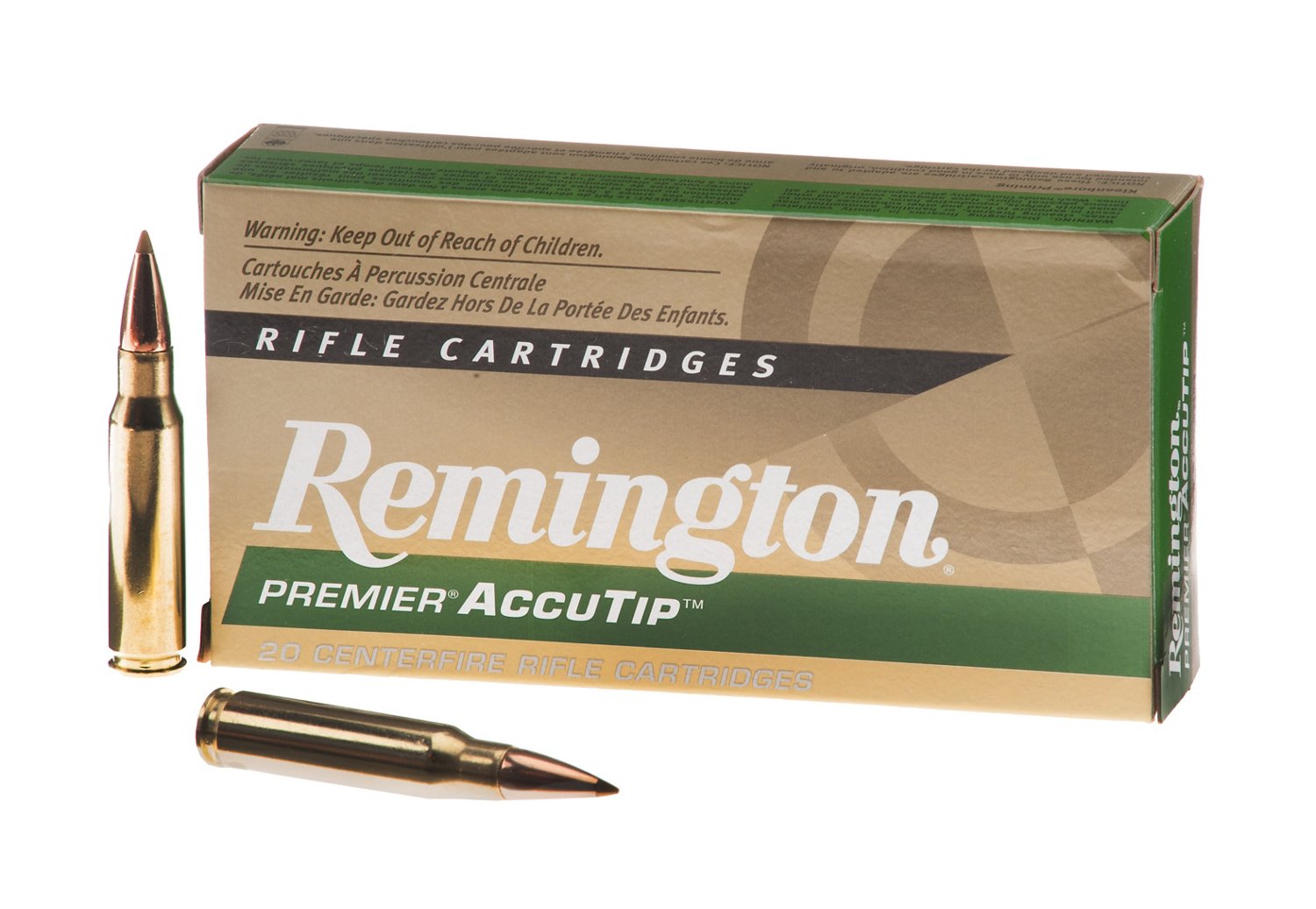 Remington Premier® AccuTip .308 Winchester 165-Grain Centerfire Rifle Ammunition