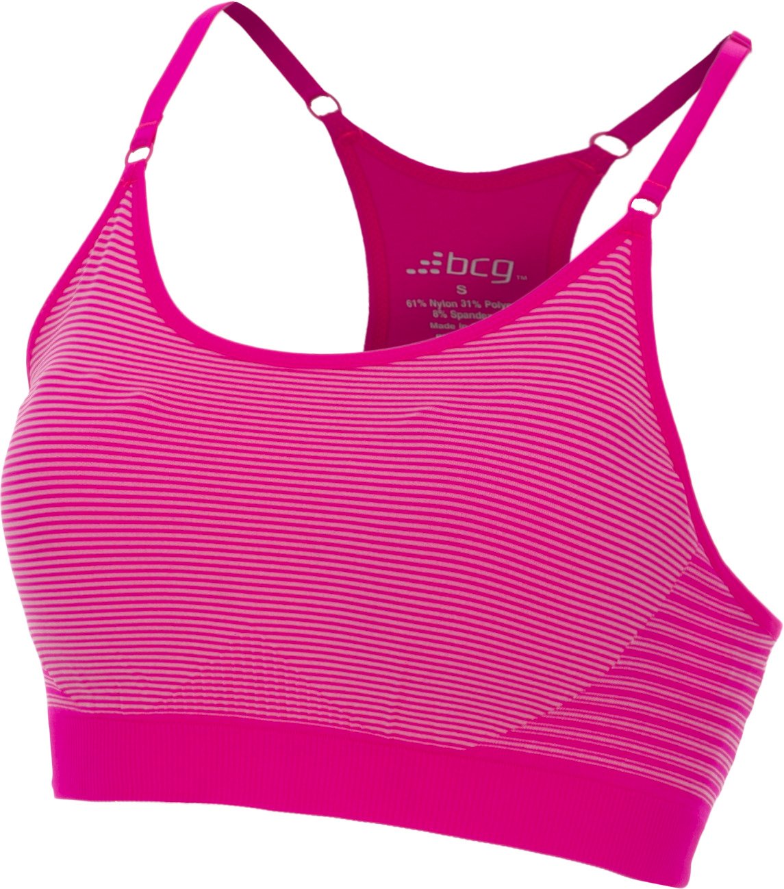 BCG Women's Summer Stripe Seamless Cami Sports Bra