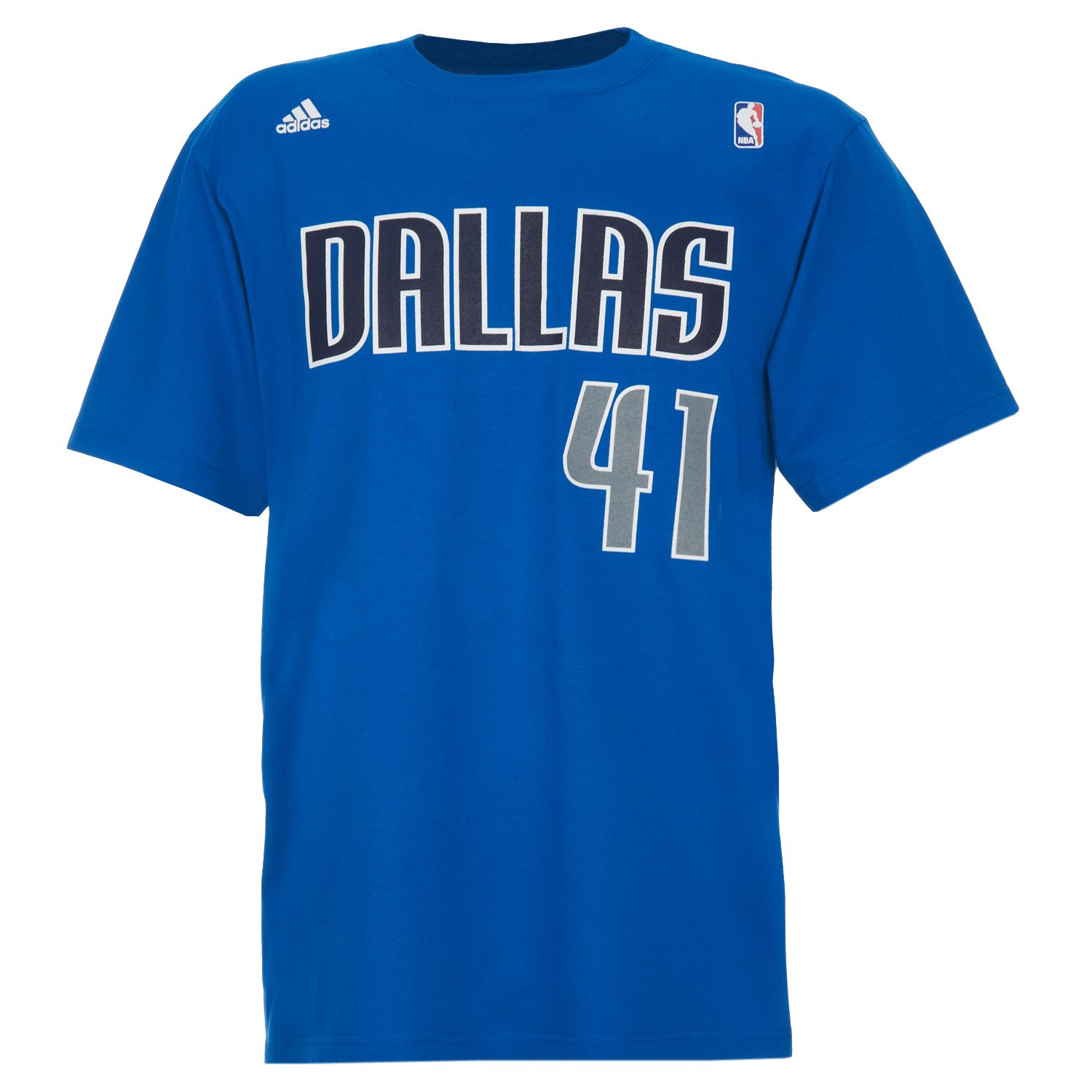adidas Men's Mavericks Dirk Nowitzki Number T-shirt