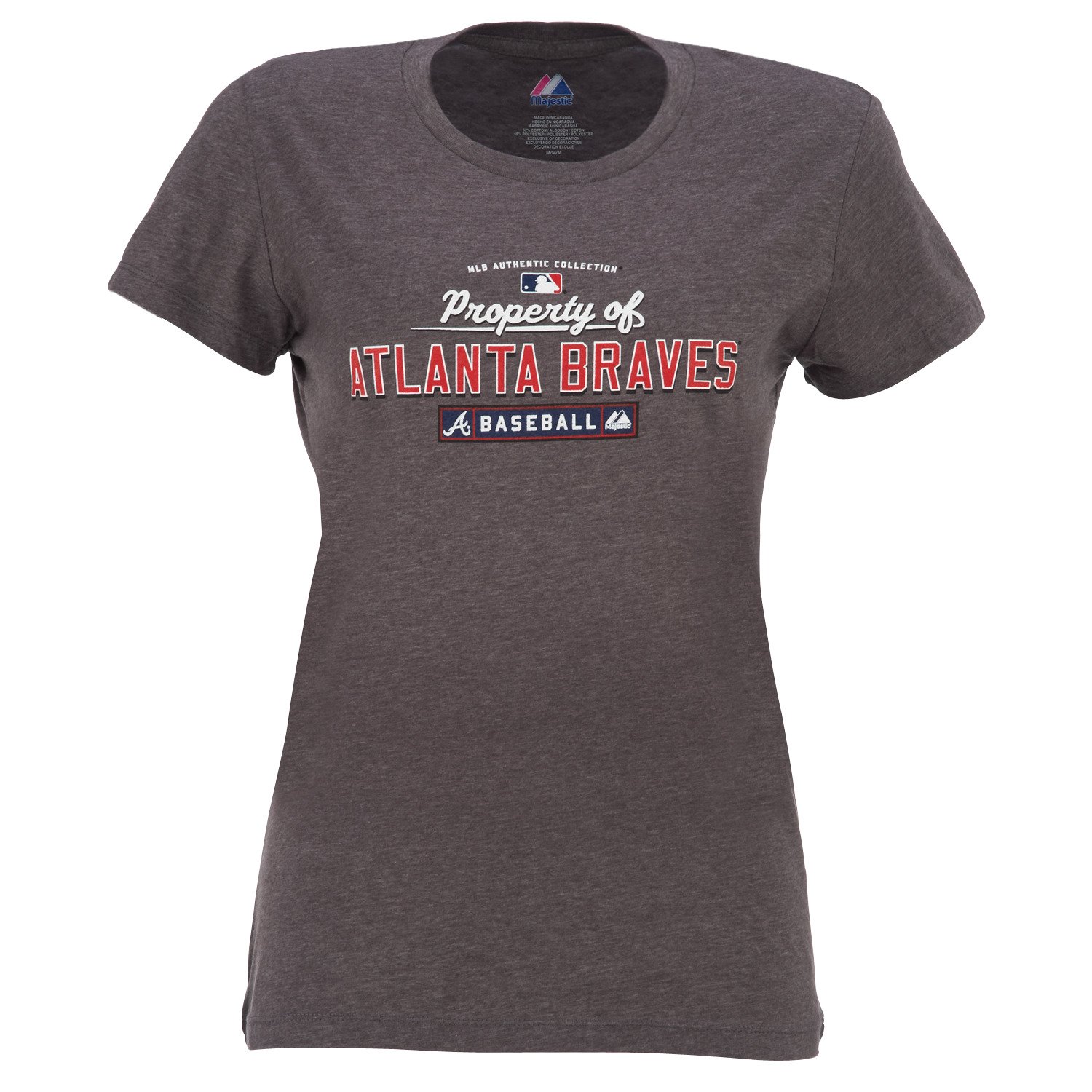 Majestic Women's AC Property of Atlanta Braves T-shirt