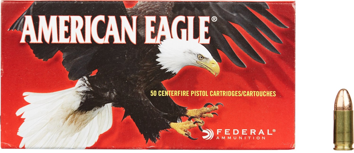 American Eagle® 9mm Luger 124-Grain Centerfire Handgun Ammunition
