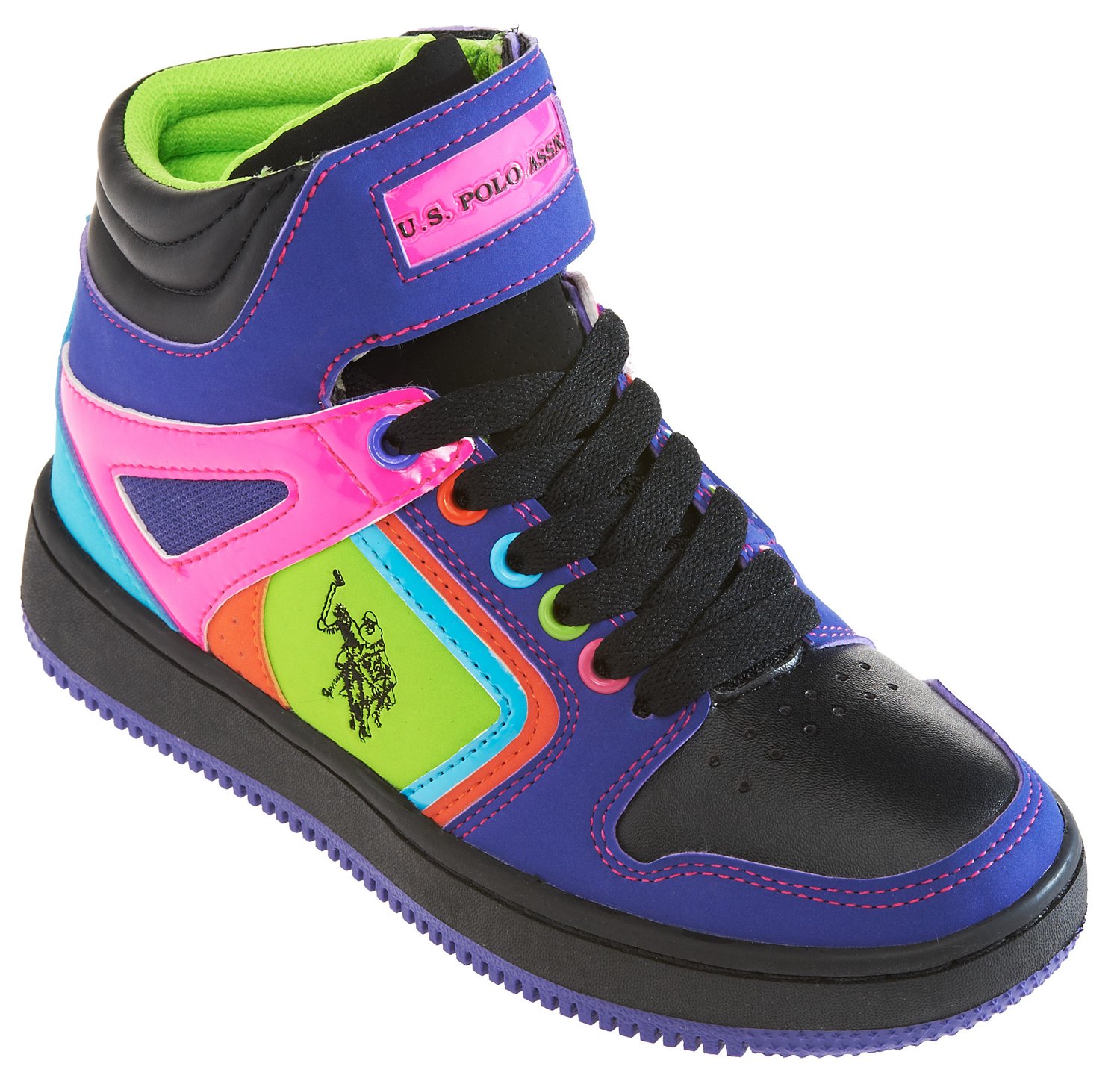 U.S. Polo Girls' Tamikah High-Top Athletic Lifestyle Shoes thumbnail