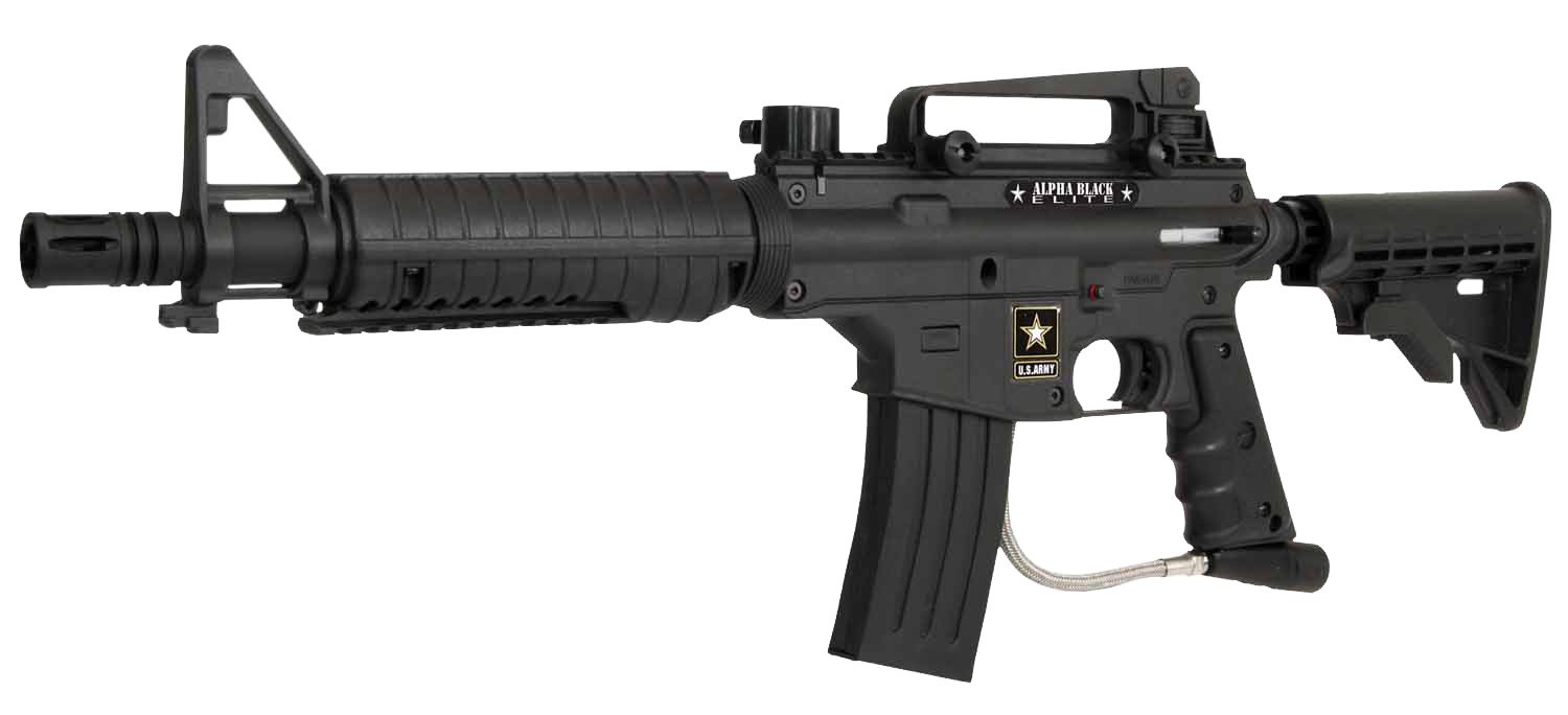 U.S. Army Alpha .68 Caliber Black Elite Paintball Marker