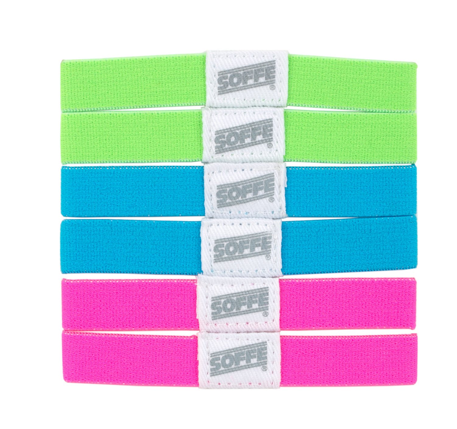 Soffe Neon Hair/Wristbands 3-Pack