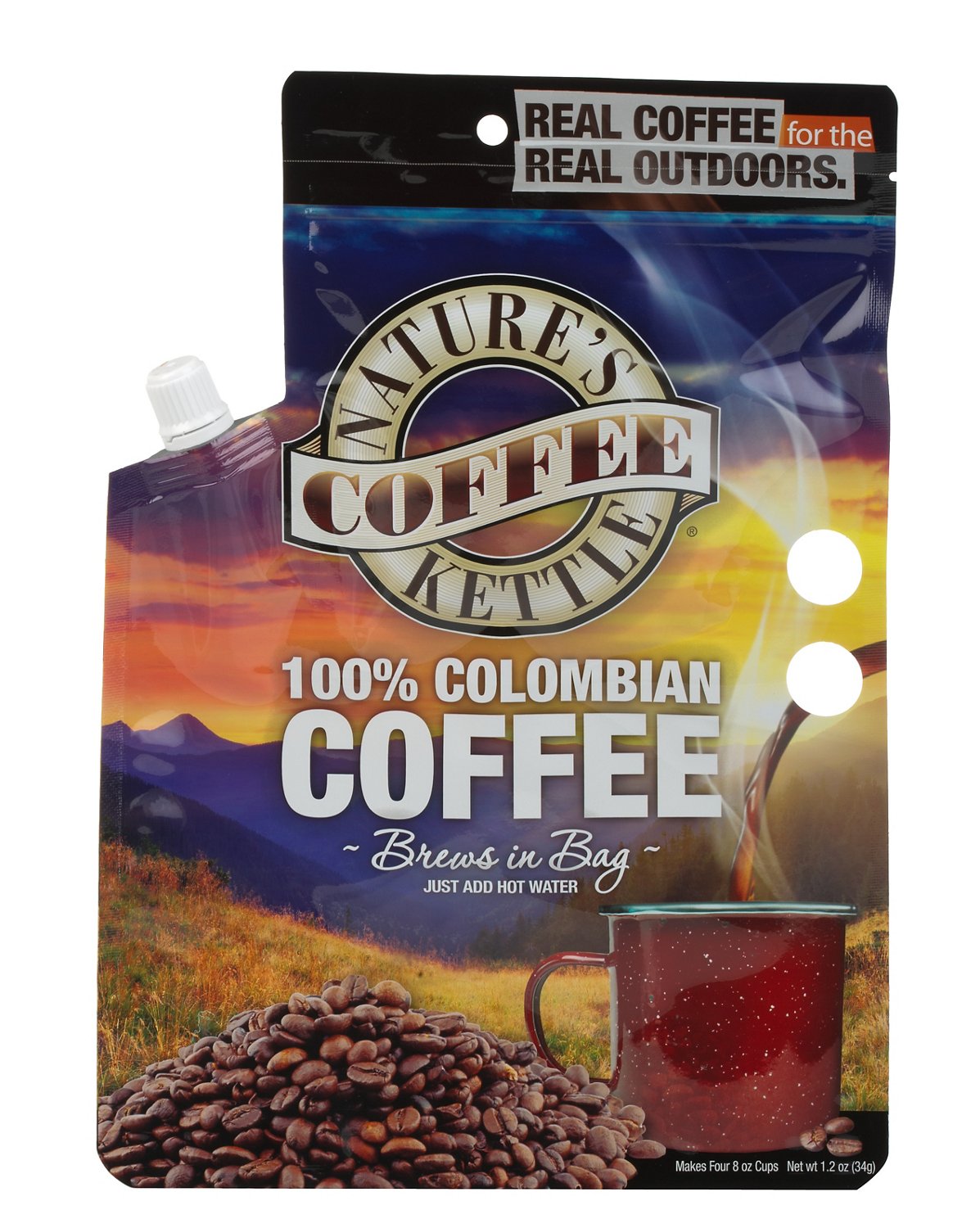 Nature's Coffee Kettle 100% Colombian Coffee Pouch