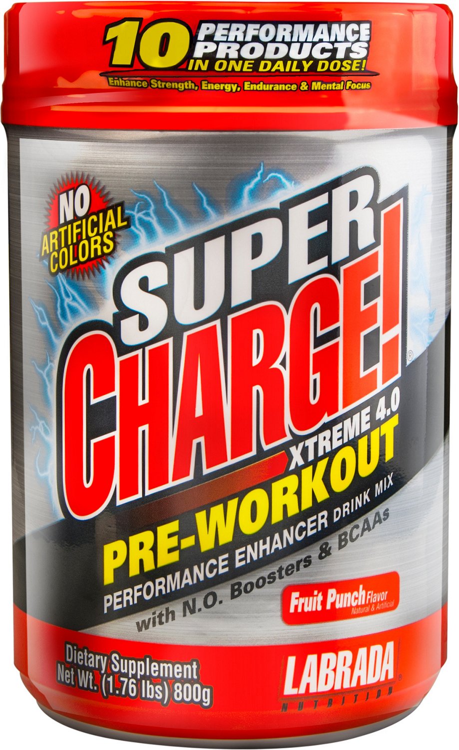 Labrada Preworkout Super Charge! Xtreme N.O. Drink Mix