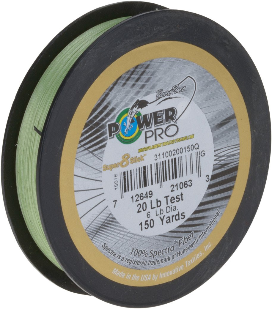 PowerPro Super 8 Slick 20 lb. - 150 yards Microfilament Braided Fishing Line