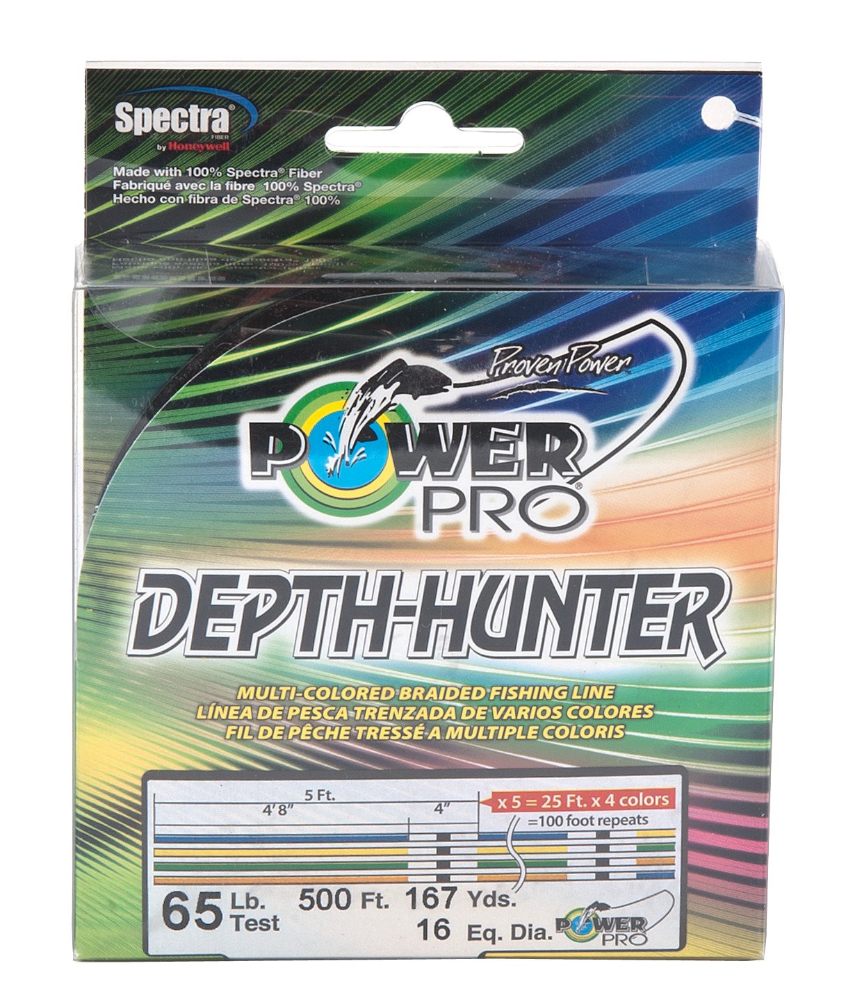 PowerPro Depth Hunter 65 lb. - 500' Braided Fishing Line