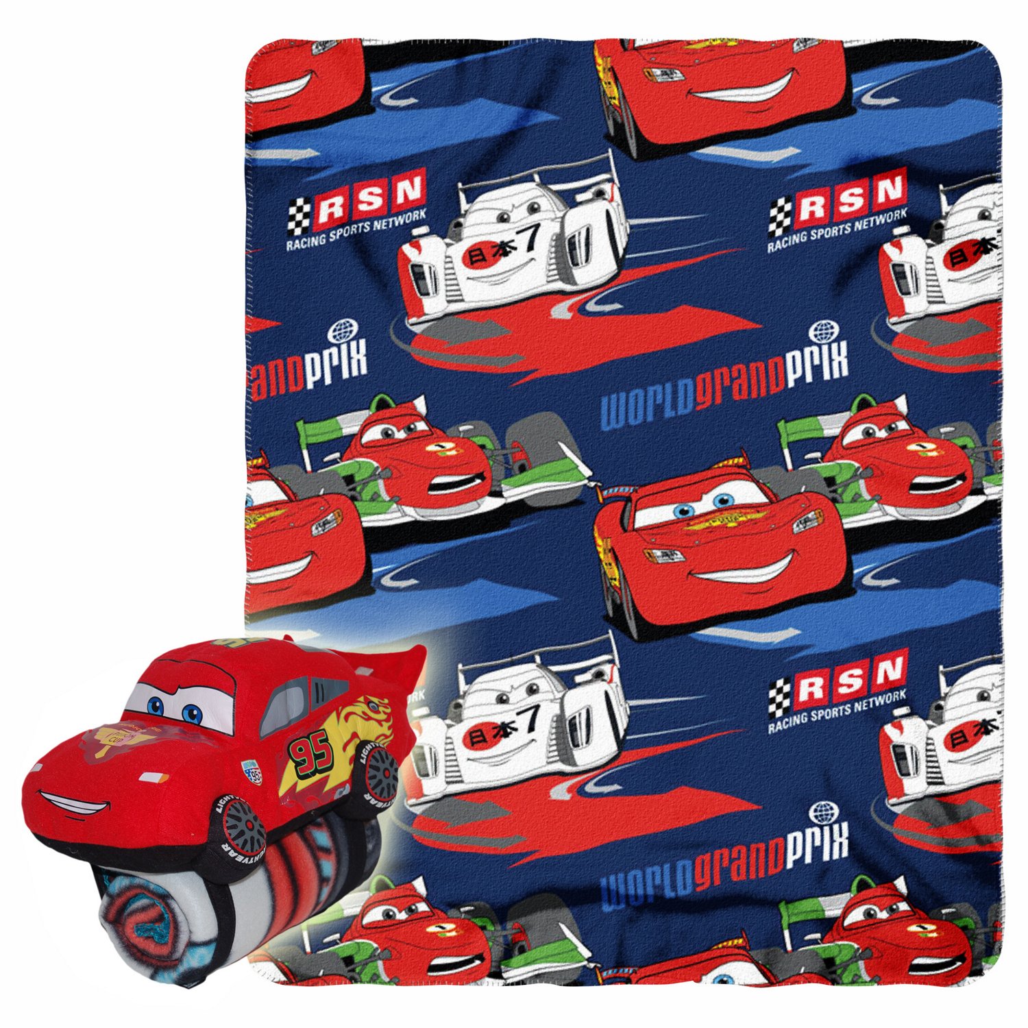 Northwest Kids' Throw with Plush Hugger