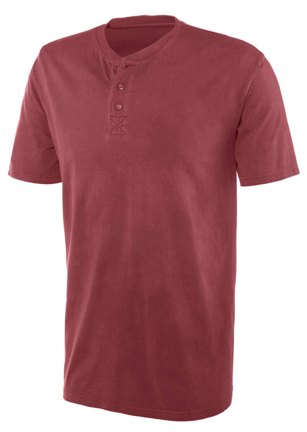 Magellan Outdoors Men's Pigment-Dyed Short Sleeve Henley T-shirt