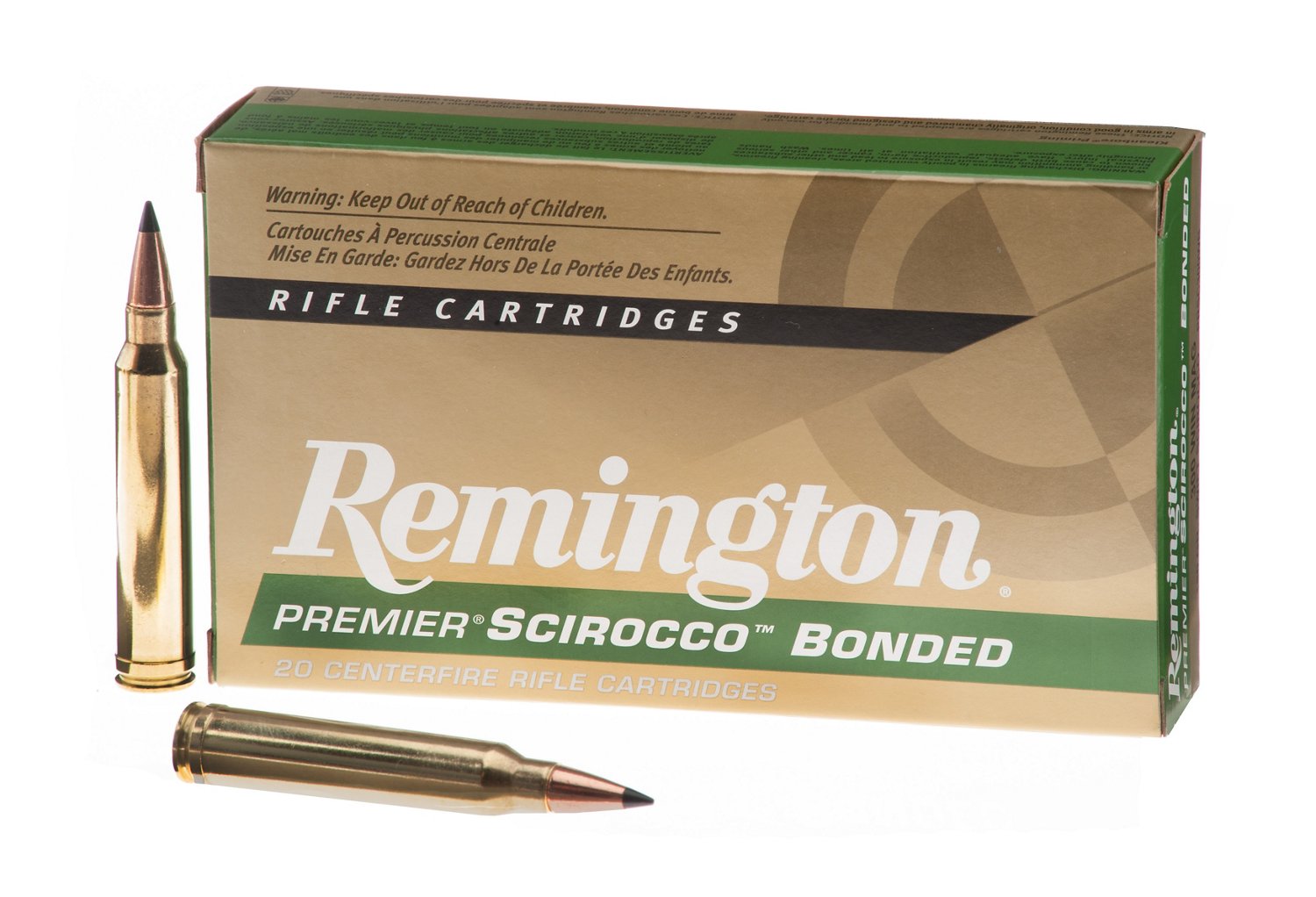 Remington Premier® Scirocco Bonded .300 Winchester Magnum 180-Grain Centerfire Rifle Ammunition