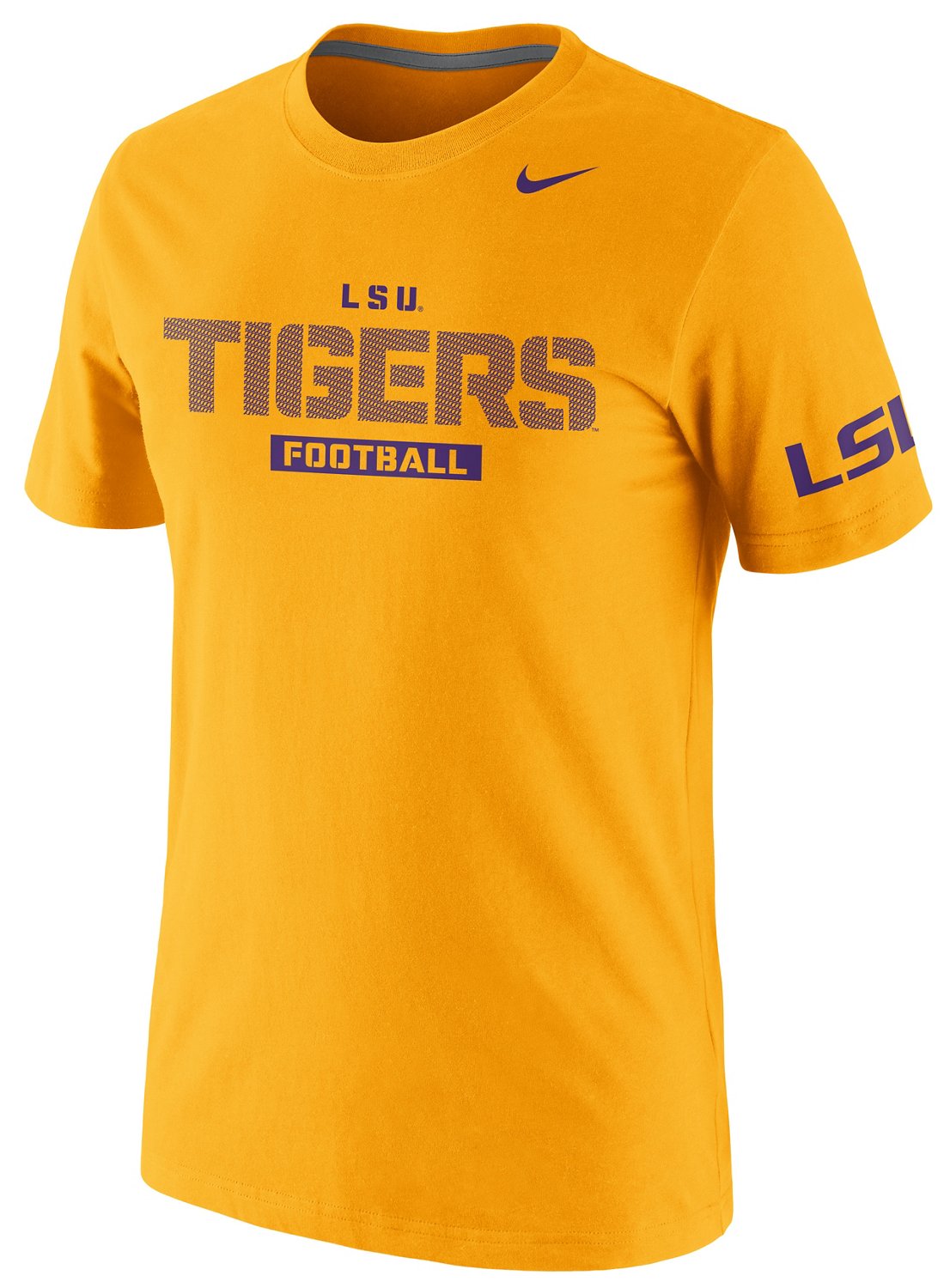 Nike Men's Louisiana State University Practice Team Issue Short Sleeve T-shirt